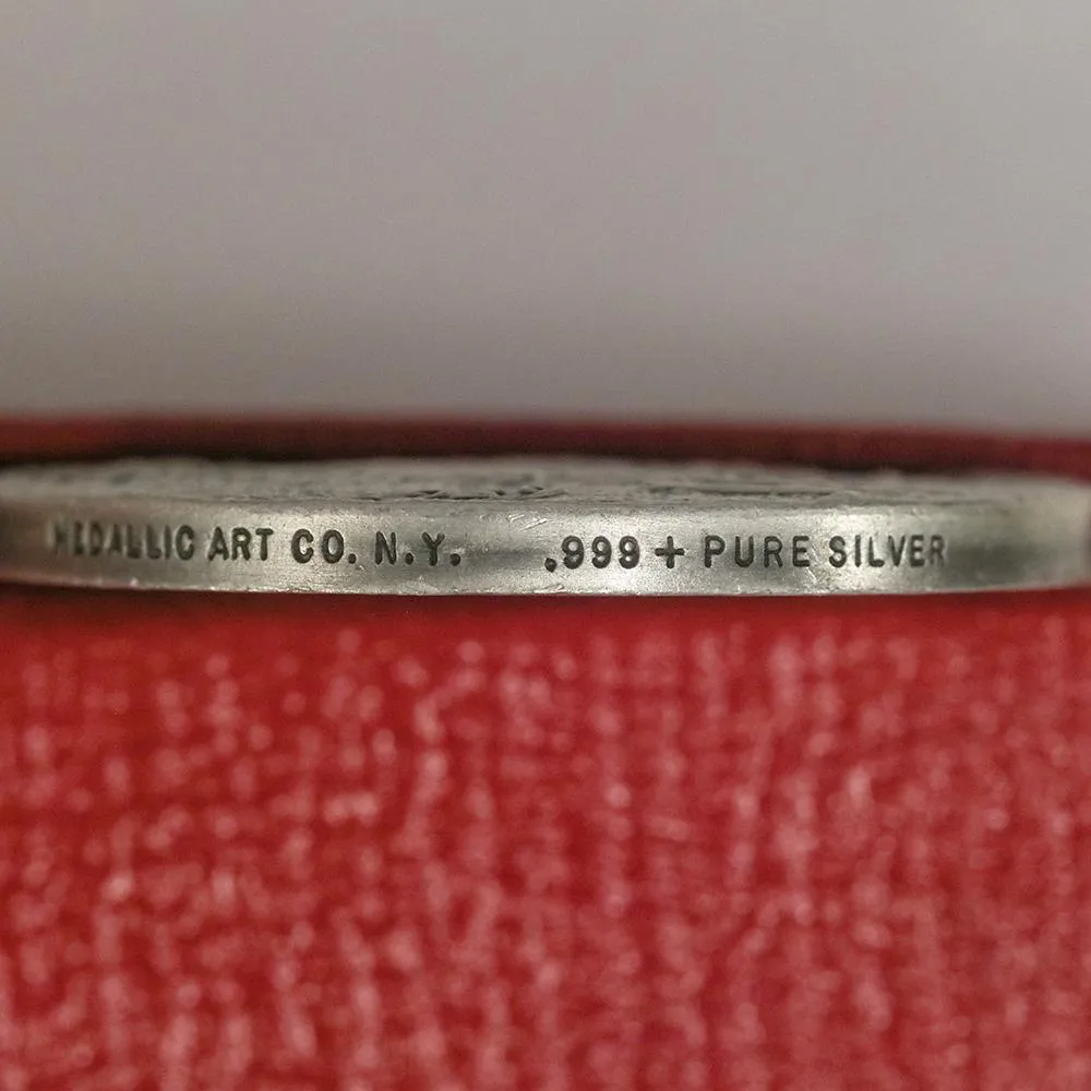 1972 .999 Silver Medallic Art Co. Grand Teton National Parks Medal - 39mm