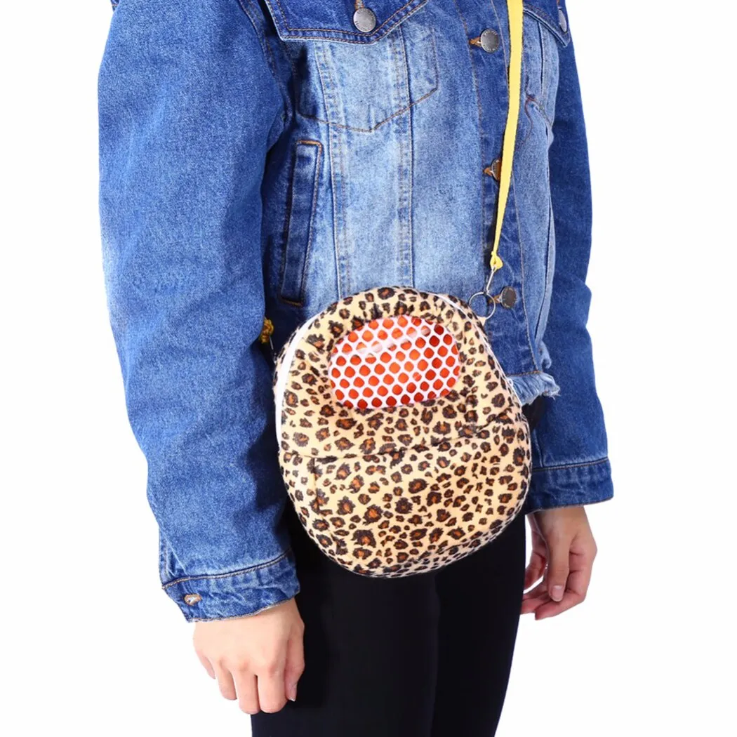 2019 Fashion Creative Small Pet Travel Backpack Pet Carrier Leopard Print Pet Travel Carrier Pet Carry Bag For Hamster Squirrel