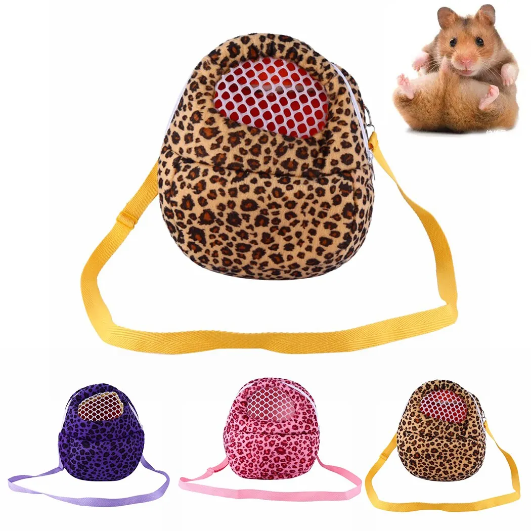 2019 Fashion Creative Small Pet Travel Backpack Pet Carrier Leopard Print Pet Travel Carrier Pet Carry Bag For Hamster Squirrel