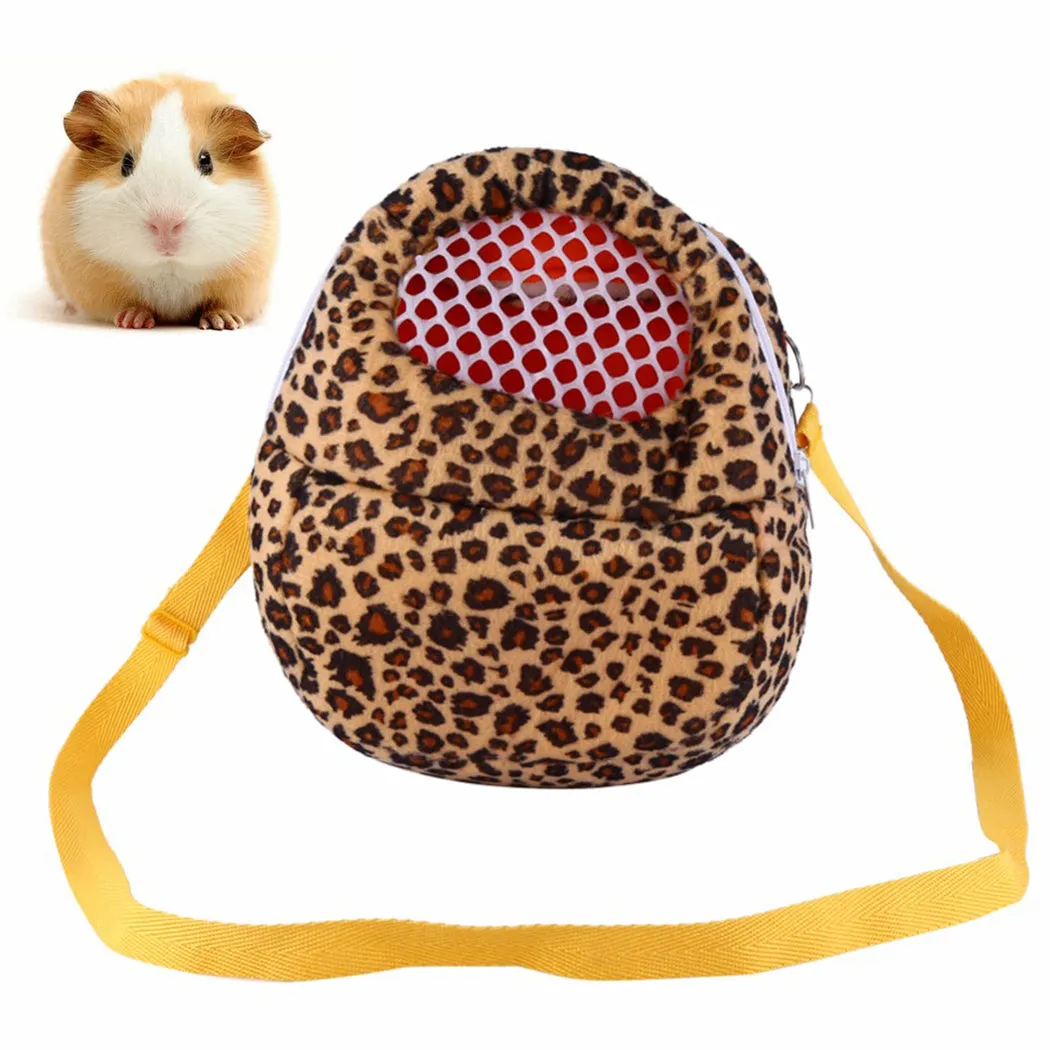 2019 Fashion Creative Small Pet Travel Backpack Pet Carrier Leopard Print Pet Travel Carrier Pet Carry Bag For Hamster Squirrel