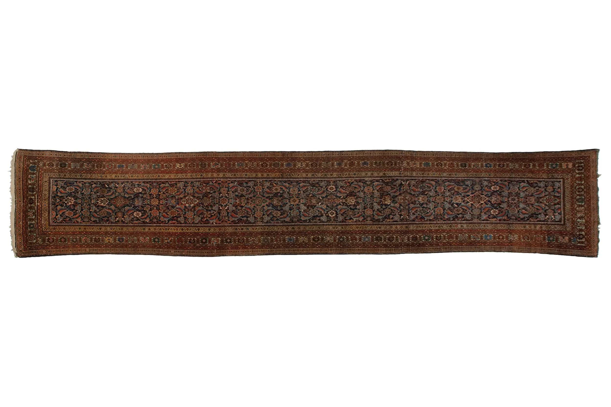 3.5x16.5 Antique Fereghan Rug Runner