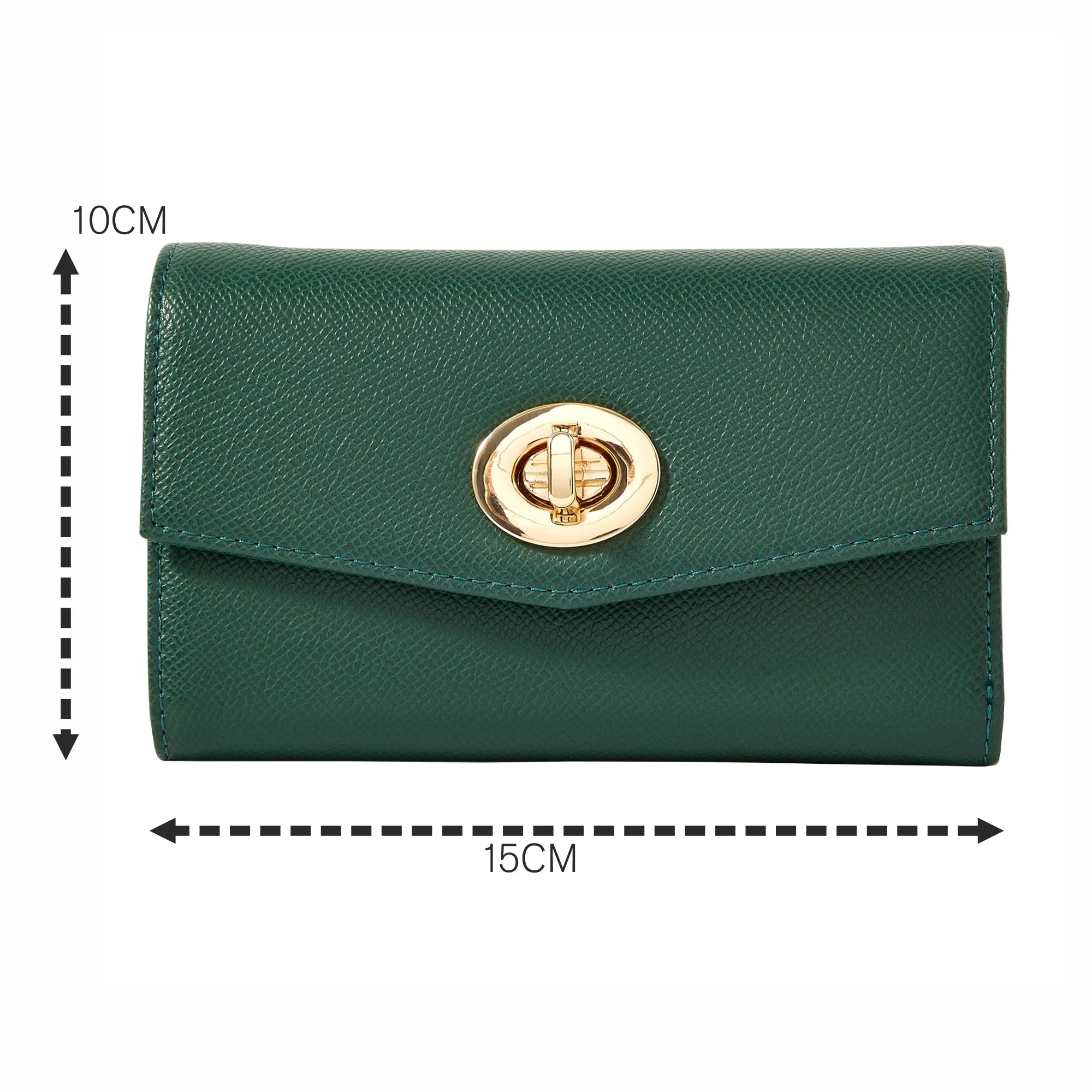 Accessorize London Women's Faux Leather Green Amy Wallet