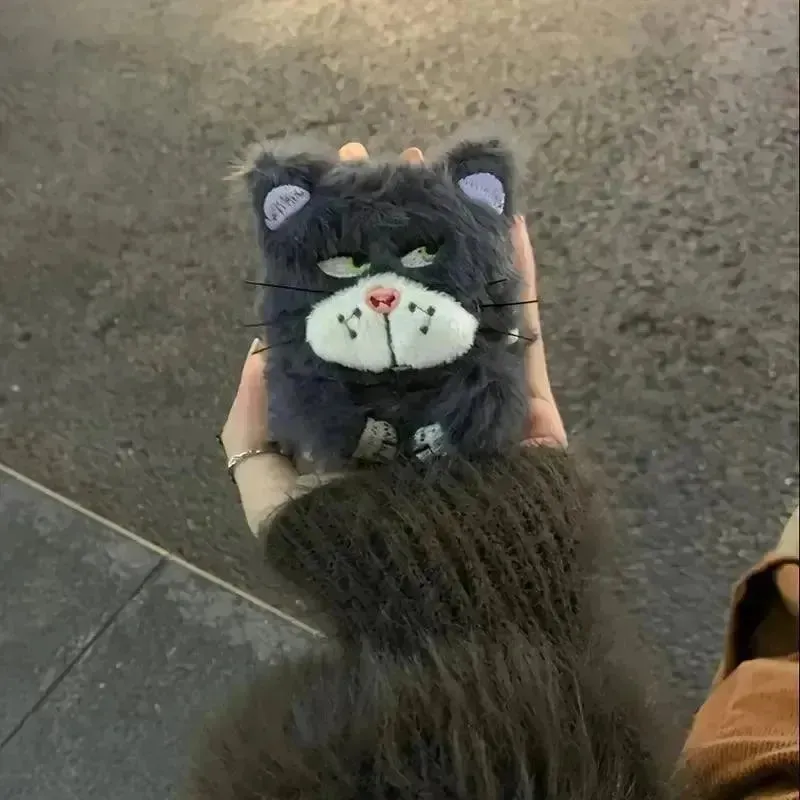 Angry Cat Plush AirPods Case