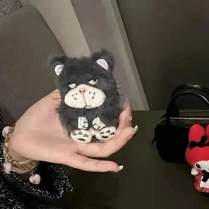 Angry Cat Plush AirPods Case