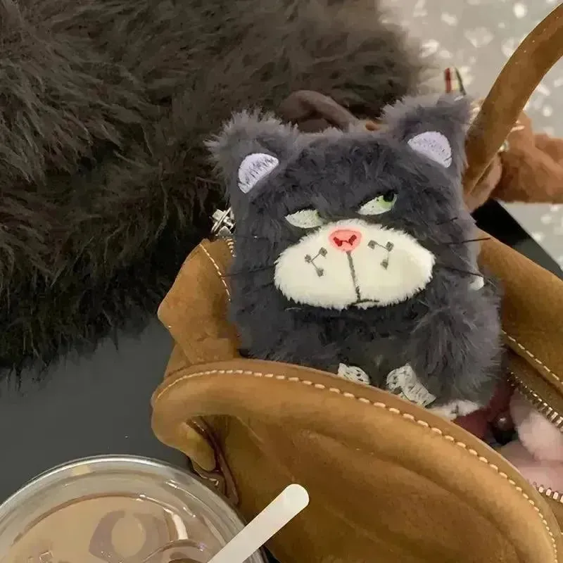 Angry Cat Plush AirPods Case