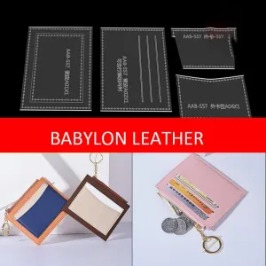 BABYLON™ Card Case Women Diy Leather Pattern AAB-557