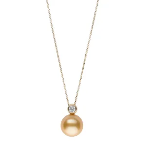 Bezel-Set Diamond Pendant