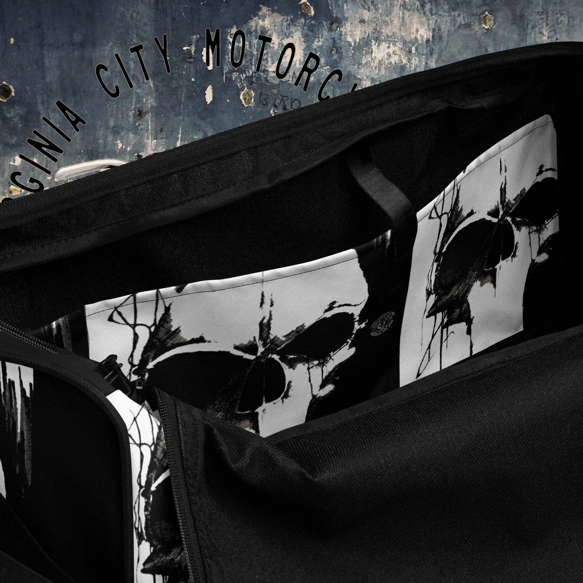 Black and White Skull Duffle bag