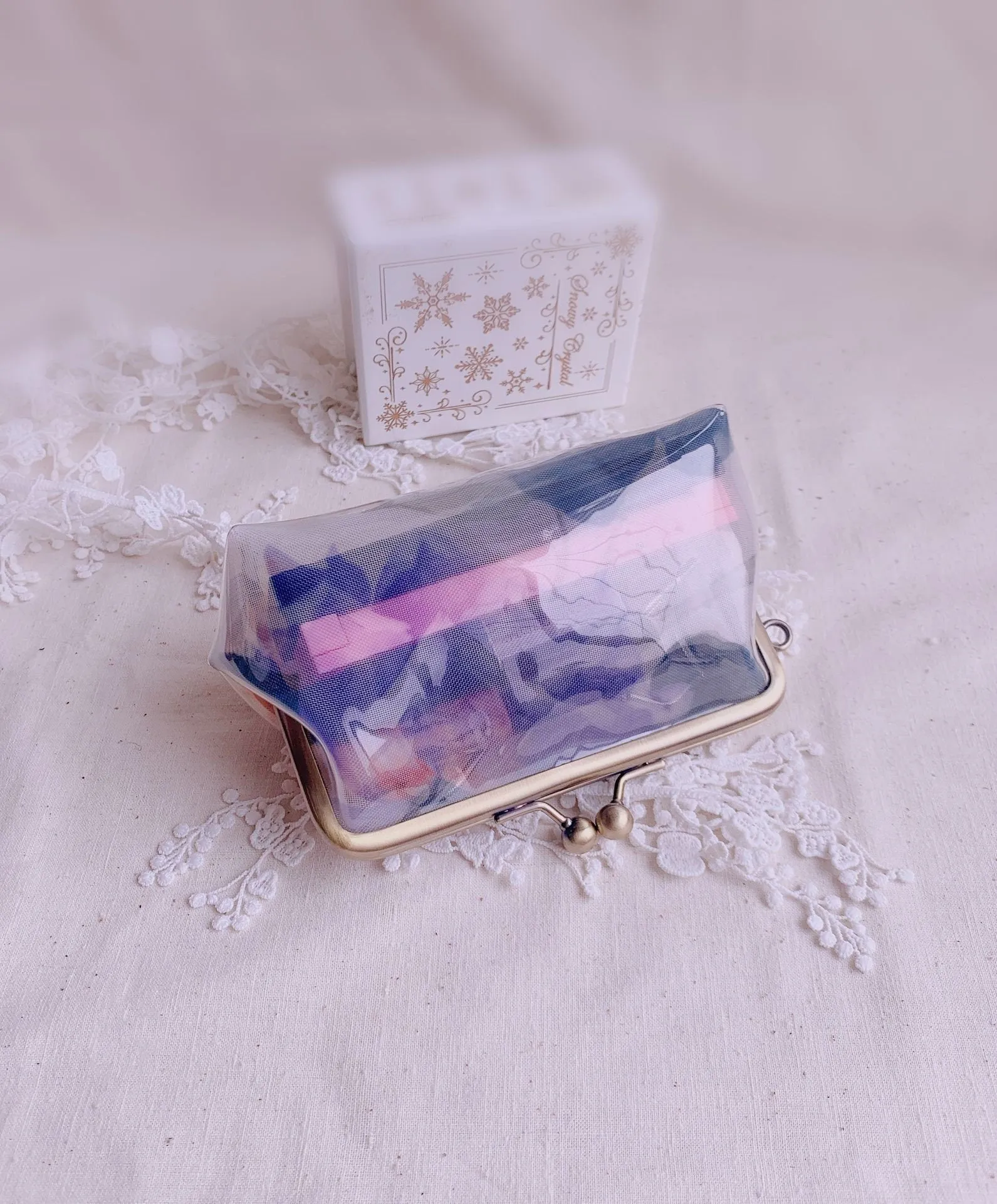 Bronze Purse Frame Kiss Lock Bag Frame Glue In Style 13.5cm x 5.5cm