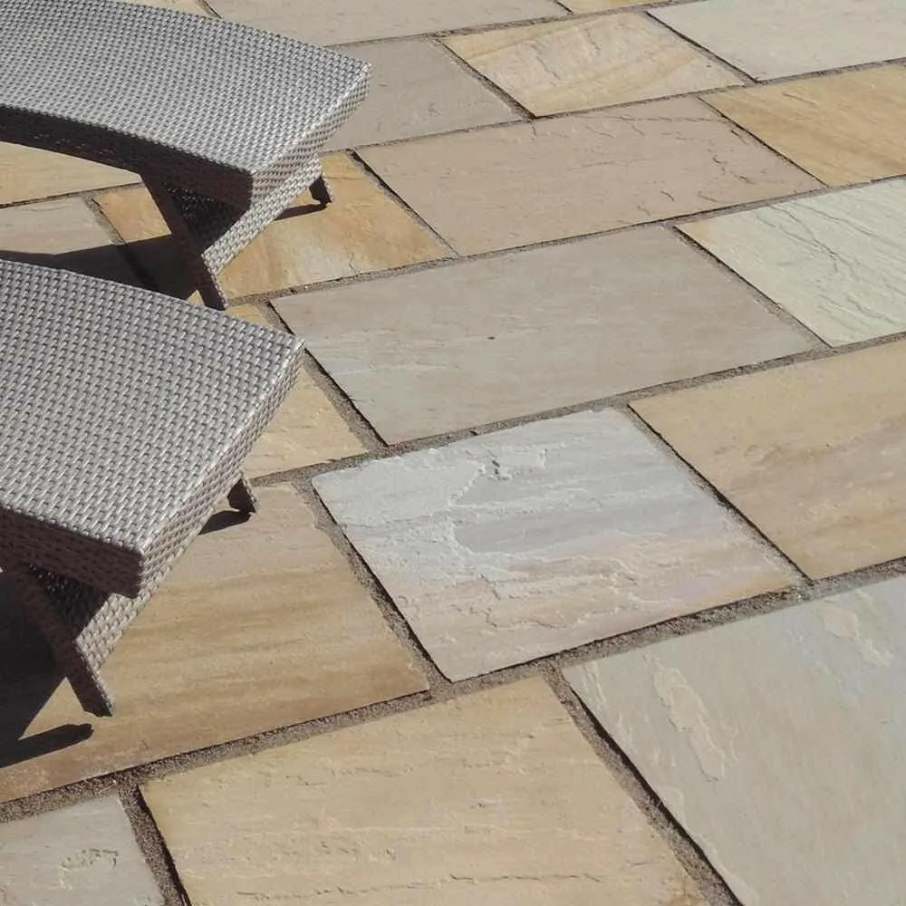 Camel / Buff Blend Sandstone Natural Stone Paving