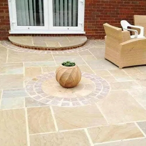 Camel / Buff Blend Sandstone Natural Stone Paving