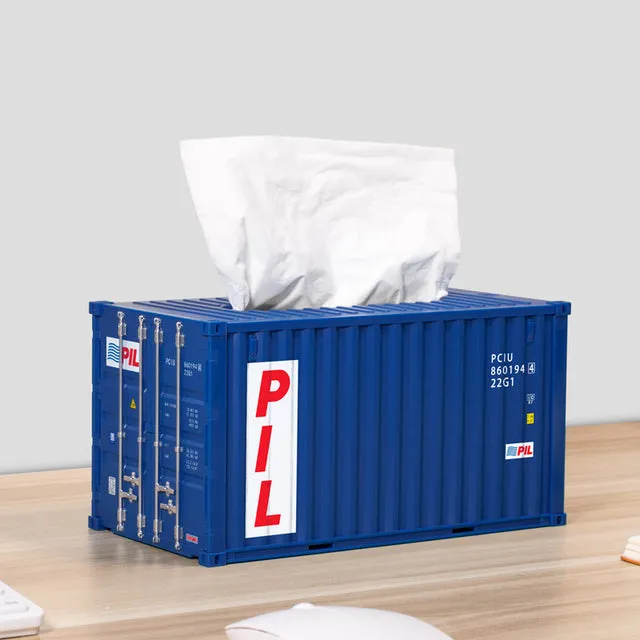 Cargo Container Tissue Box Cover