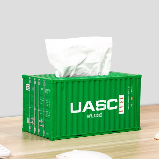 Cargo Container Tissue Box Cover