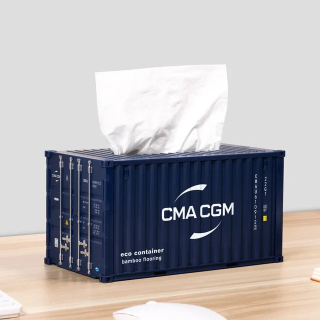 Cargo Container Tissue Box Cover