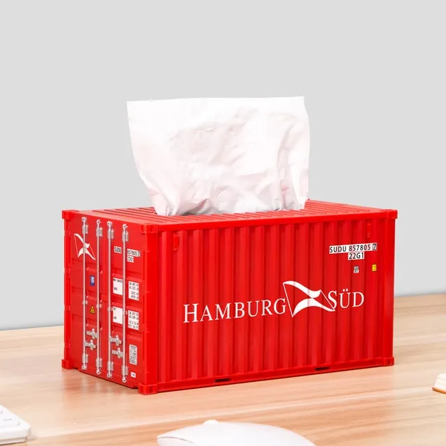 Cargo Container Tissue Box Cover
