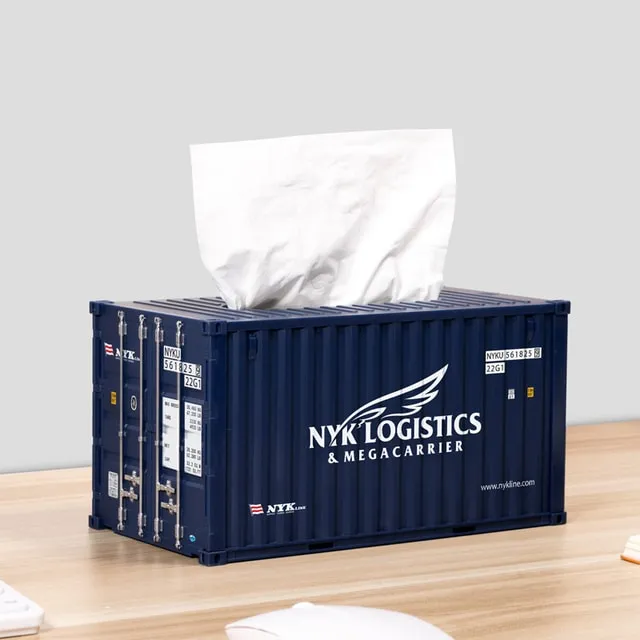 Cargo Container Tissue Box Cover