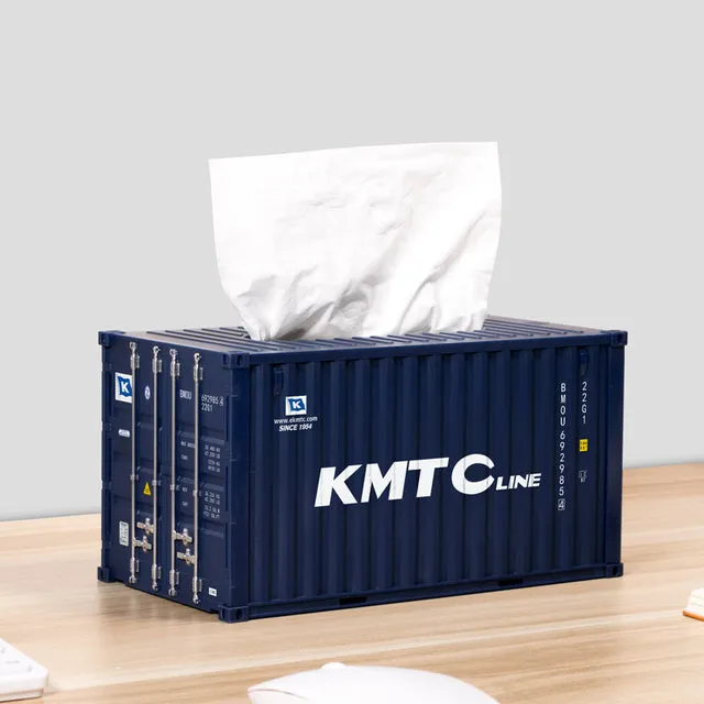 Cargo Container Tissue Box Cover
