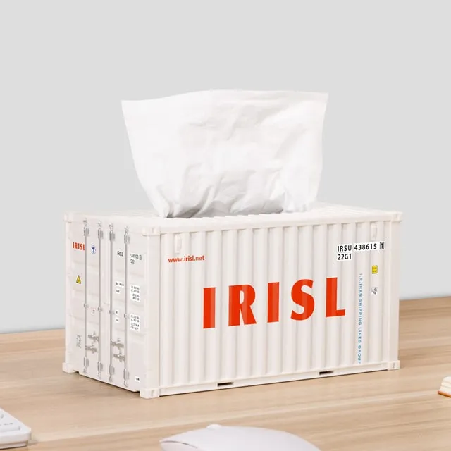 Cargo Container Tissue Box Cover