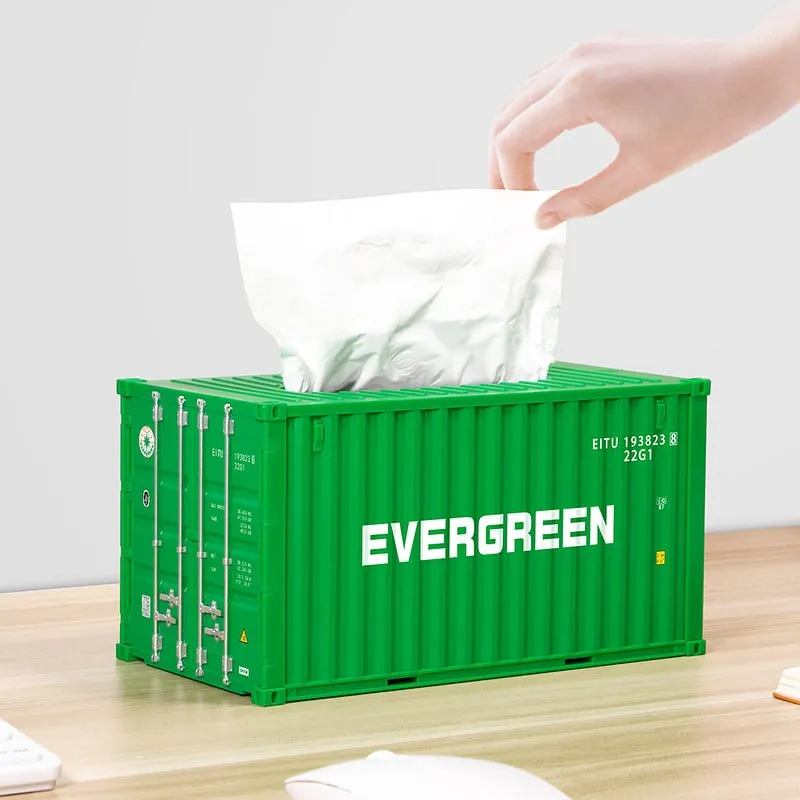 Cargo Container Tissue Box Cover