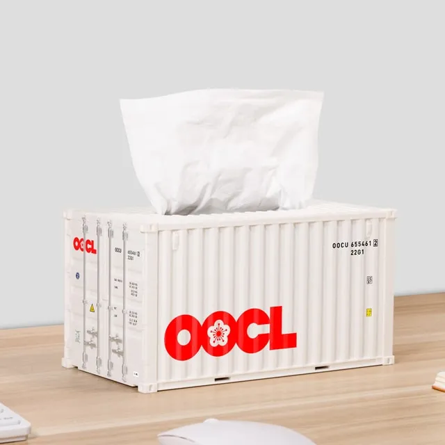 Cargo Container Tissue Box Cover