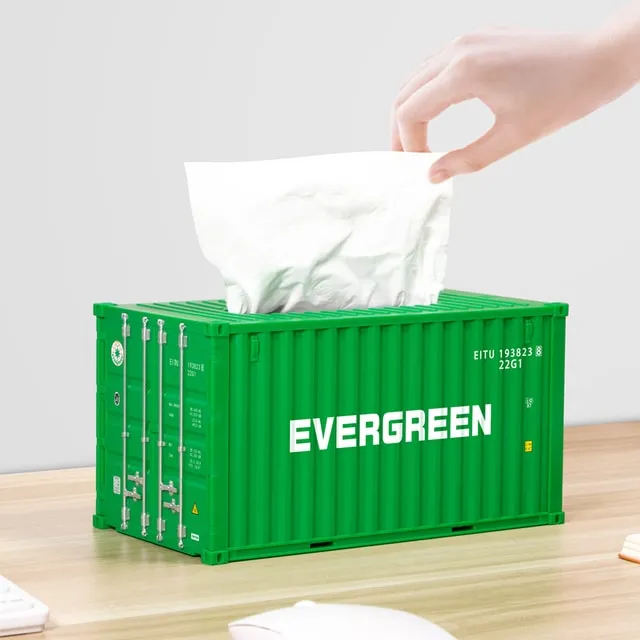 Cargo Container Tissue Box Cover
