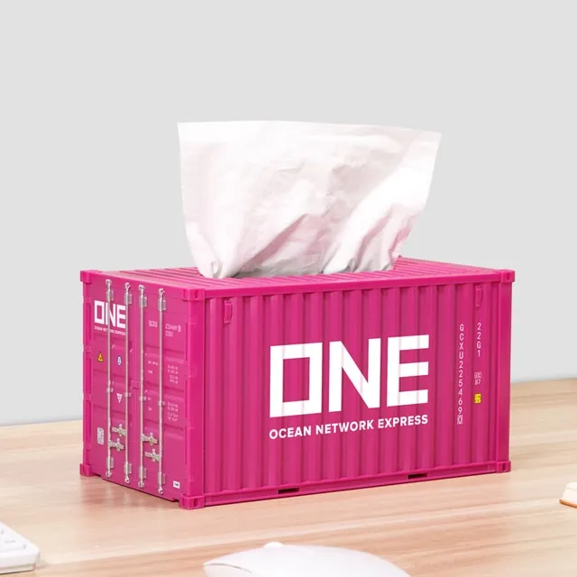 Cargo Container Tissue Box Cover