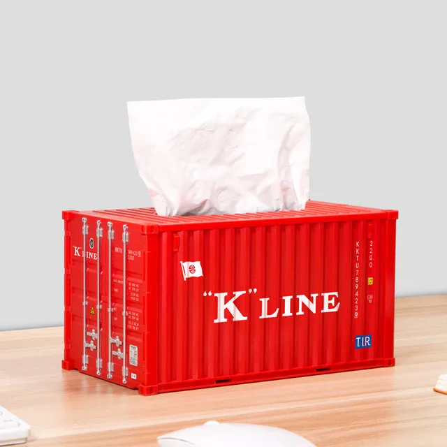 Cargo Container Tissue Box Cover