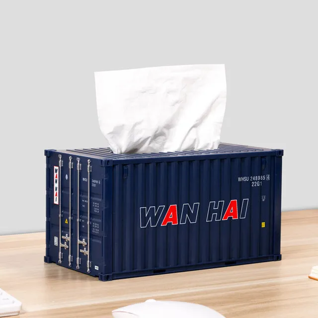 Cargo Container Tissue Box Cover
