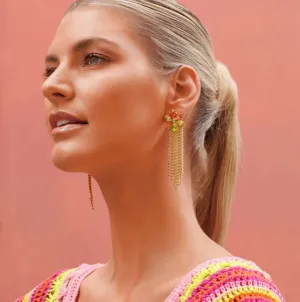 Caroline Svedbom Ciara Earrings Gold Tropicana Combo