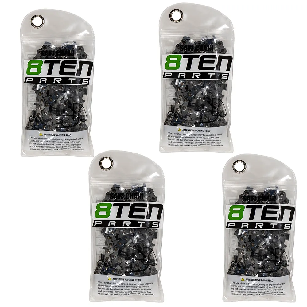 Chainsaw Chain 16 Inch .050 3/8 56DL For Husqvarna 501847056 585422156 608100179 591106056 501846956 | 4-PACK
