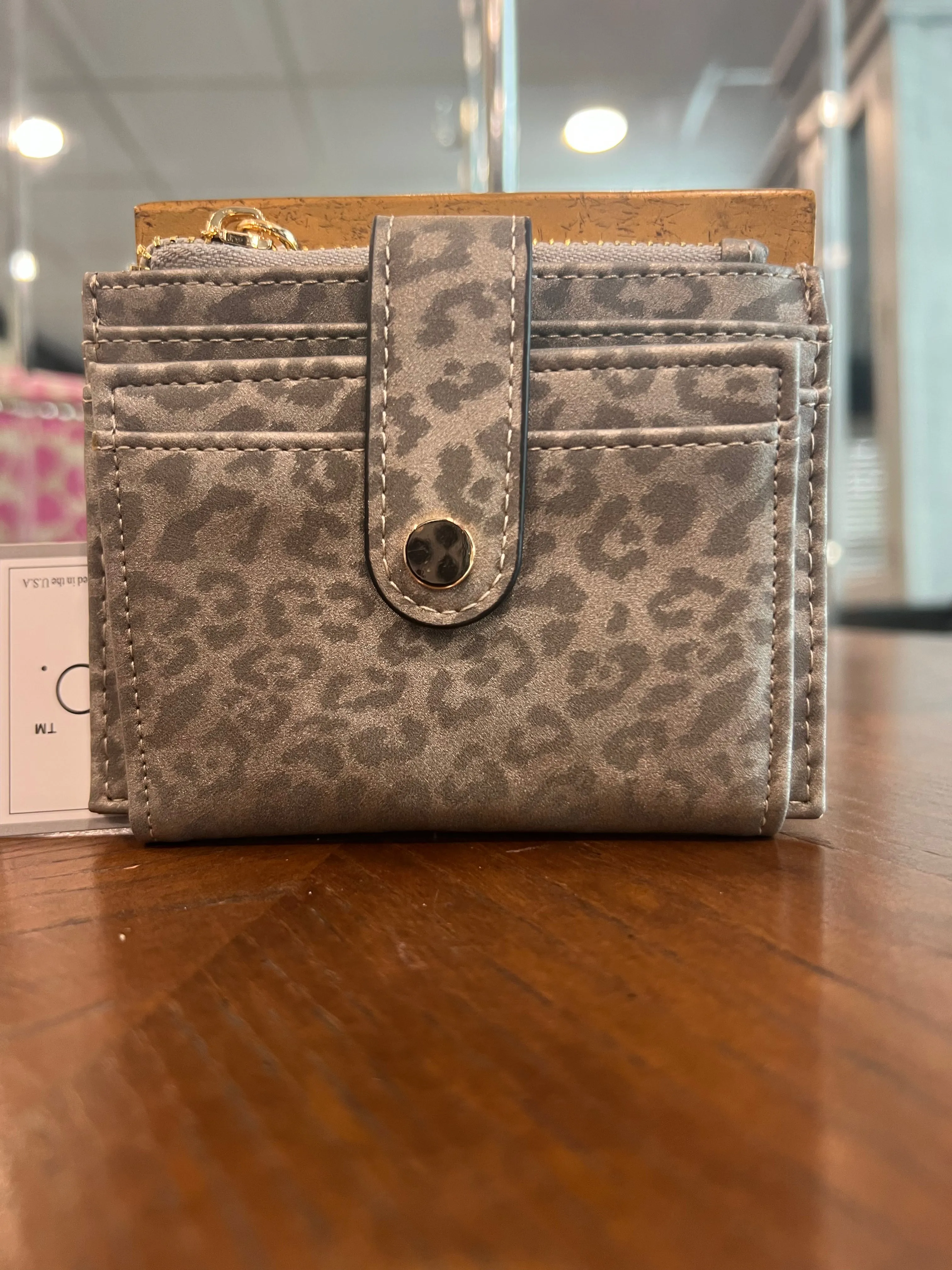 Cheetah Mini Wallet And Cardholder