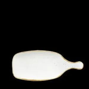 CHURCHILL STONE CAST BARLEY WHITE HANDLED PADDLE,DIM:LENGTH-28.40 CM