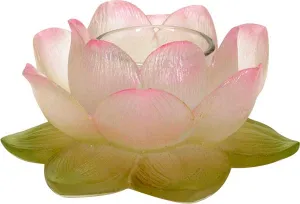 CLEAR LOTUS VOTIVE HOLDER, C/24