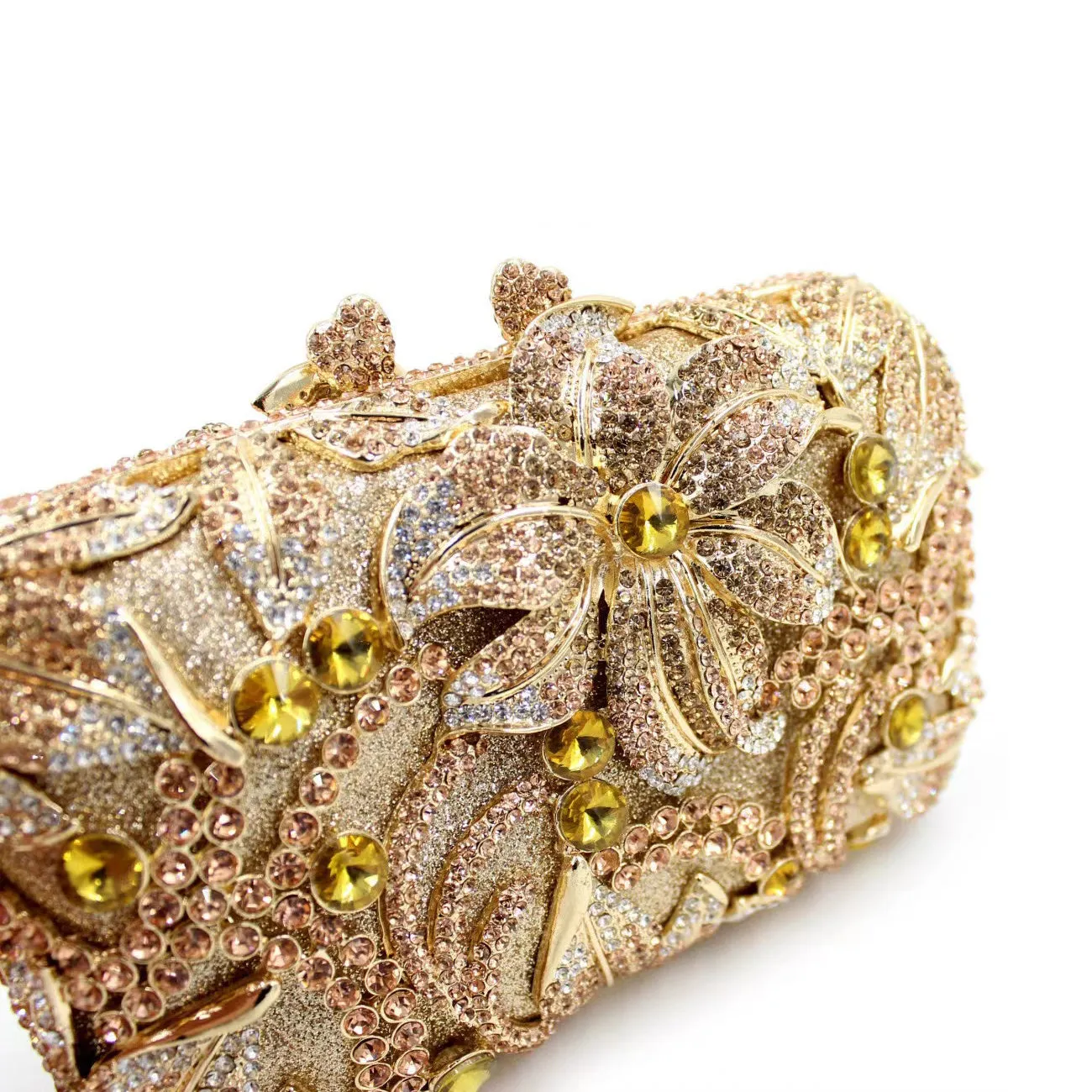 Clutch Purse For Wedding,Gold Rhinestone Clutch,Evening Bag,Rhinestone Clutch Purse,Luxury Rhinestone Clutch Purse,For Wedding