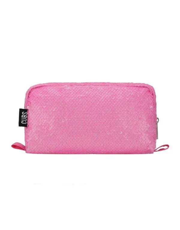 Cubs Pink Sequin Pencil Case