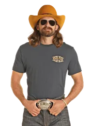 Dale Brisby Dale Rodeo Time Tee ~ Navy