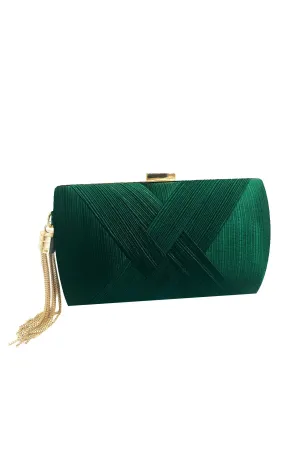 DEANNA EVENING BAG IN EMERALD