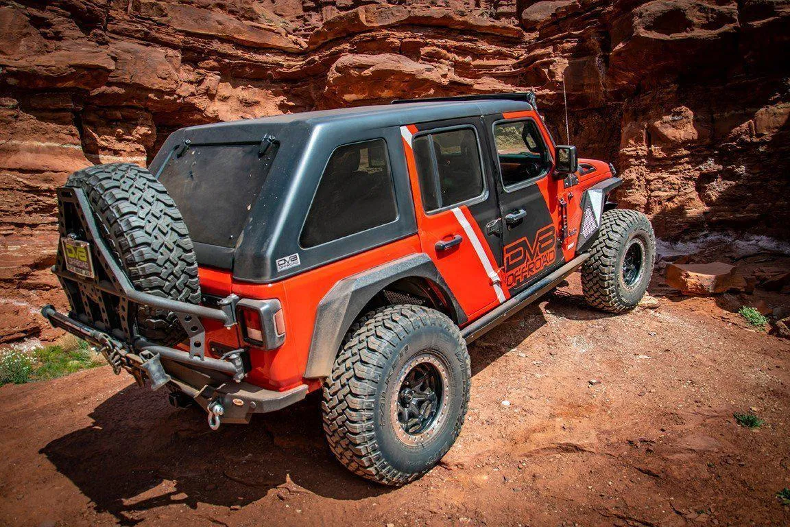 DV8 Off Road Tire Carrier Jeep Wrangler JL (2018-2024) Tailgate / Hinge / Add-On / Interior