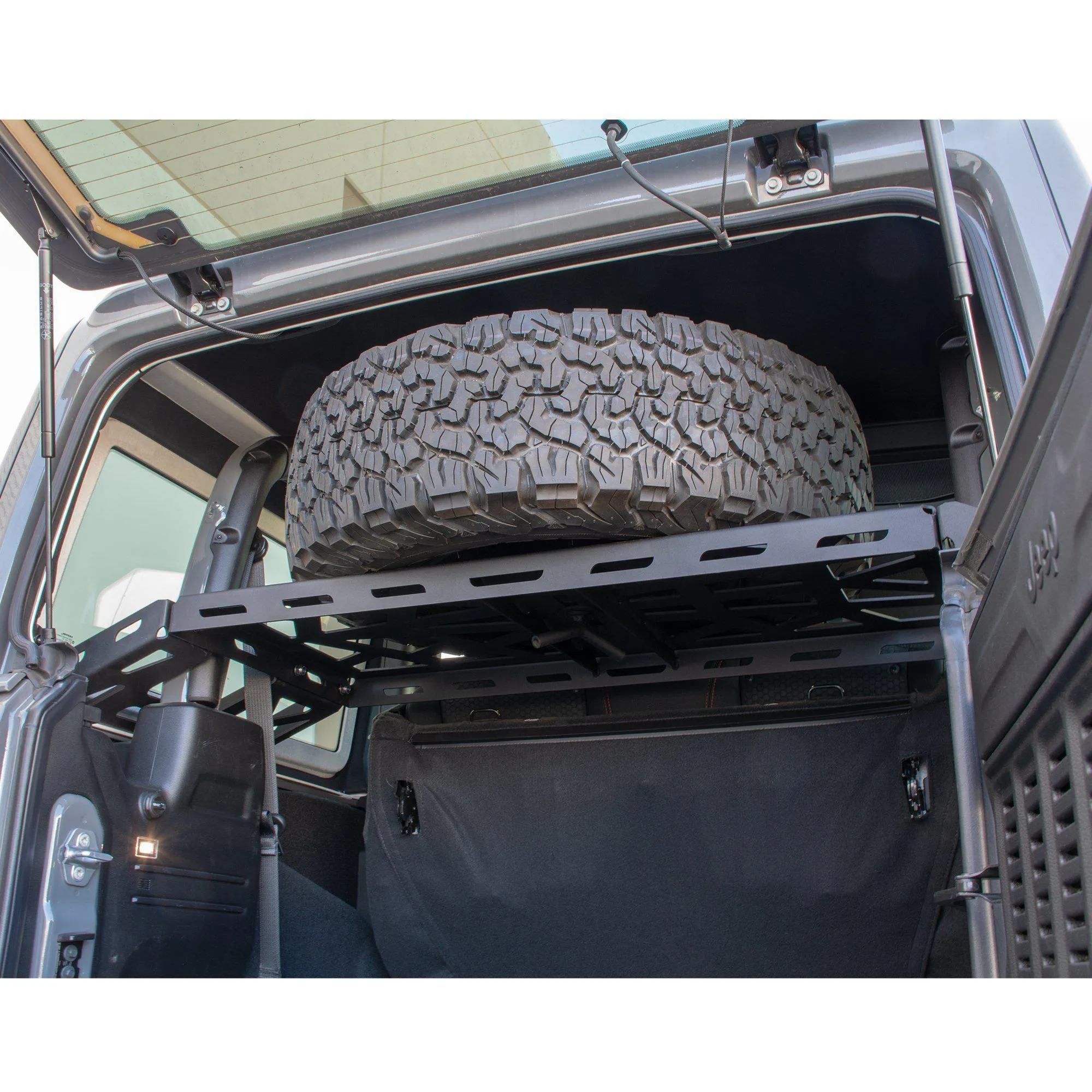 DV8 Off Road Tire Carrier Jeep Wrangler JL (2018-2024) Tailgate / Hinge / Add-On / Interior