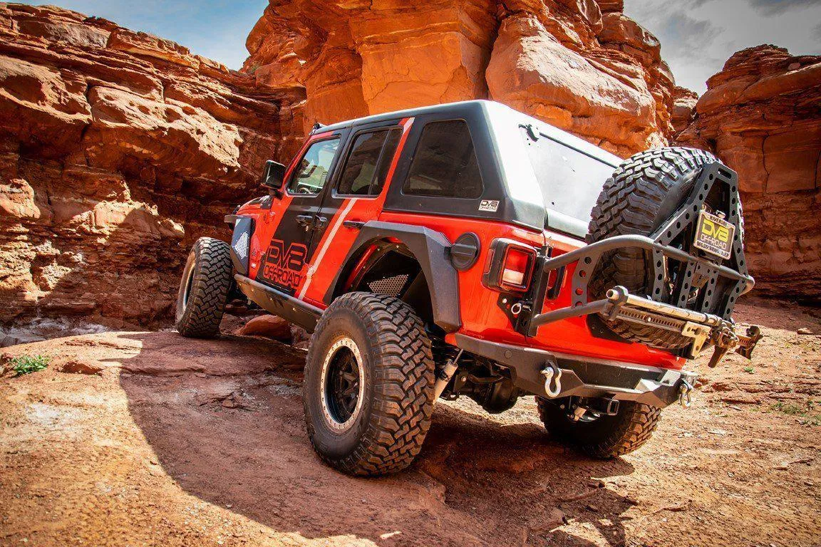 DV8 Off Road Tire Carrier Jeep Wrangler JL (2018-2024) Tailgate / Hinge / Add-On / Interior