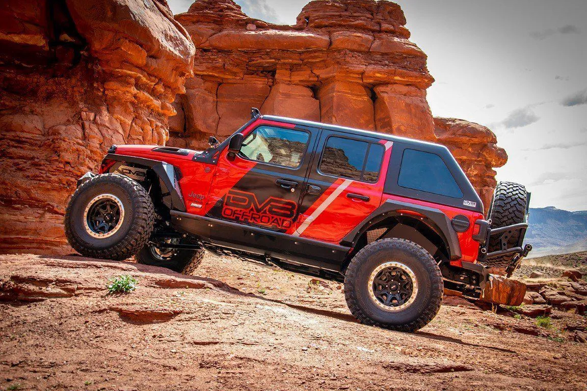 DV8 Off Road Tire Carrier Jeep Wrangler JL (2018-2024) Tailgate / Hinge / Add-On / Interior