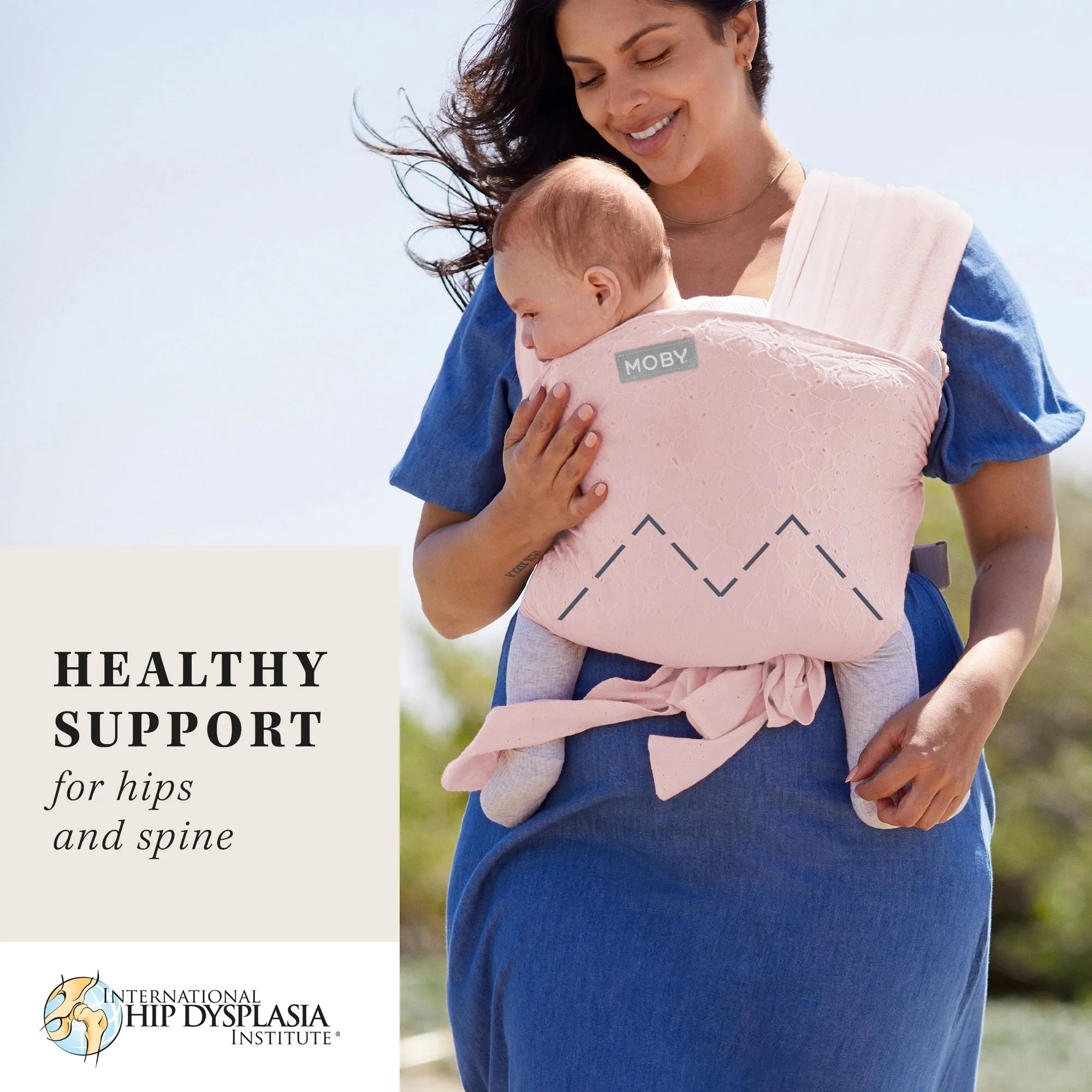 Easy-Wrap Carrier by Petunia Pickle Bottom - Rose Quartz Eyelet
