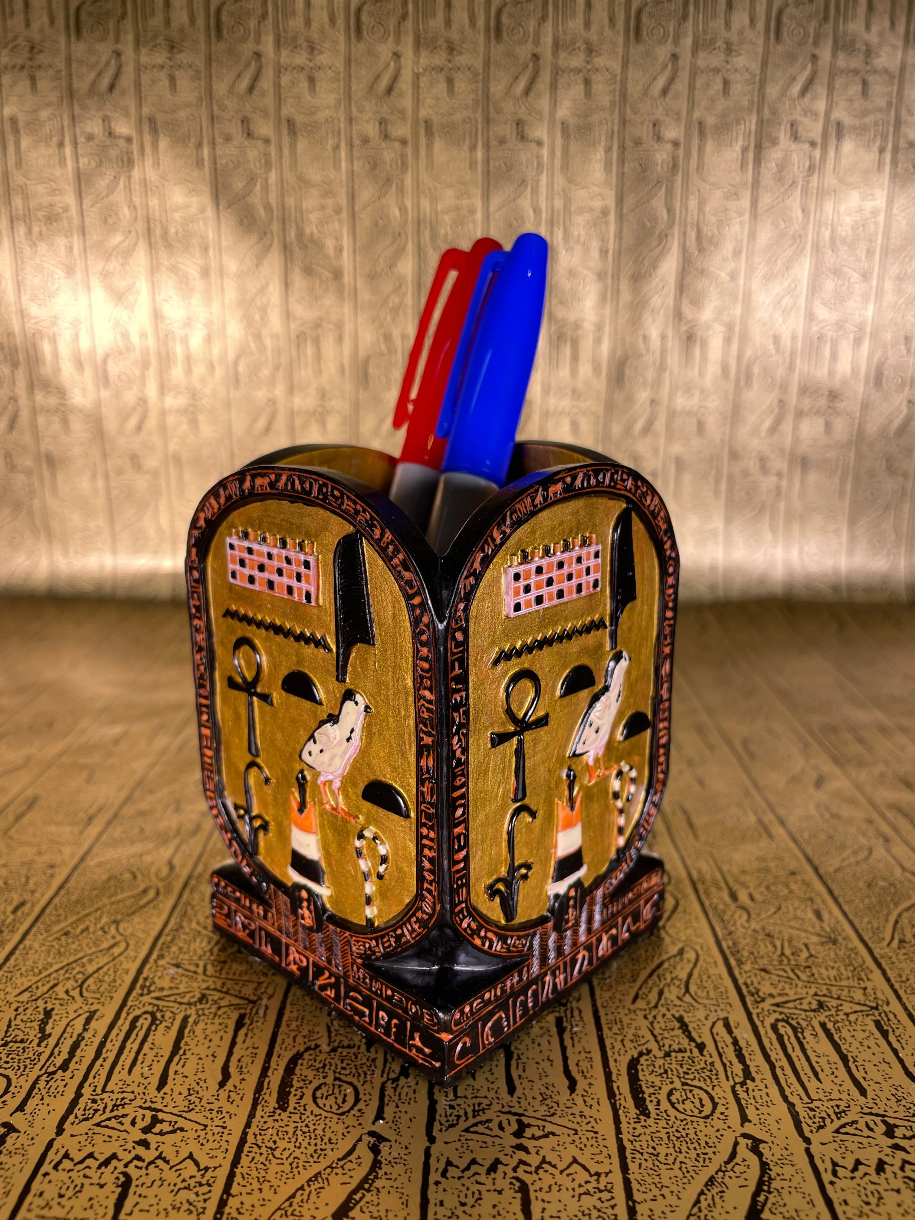 Egyptian Cartouche Pen Cup