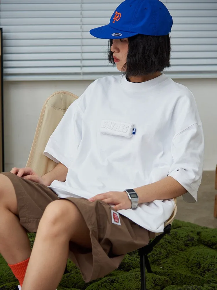 Embossed 3D Heavyweight Cotton Loose T-shirt
