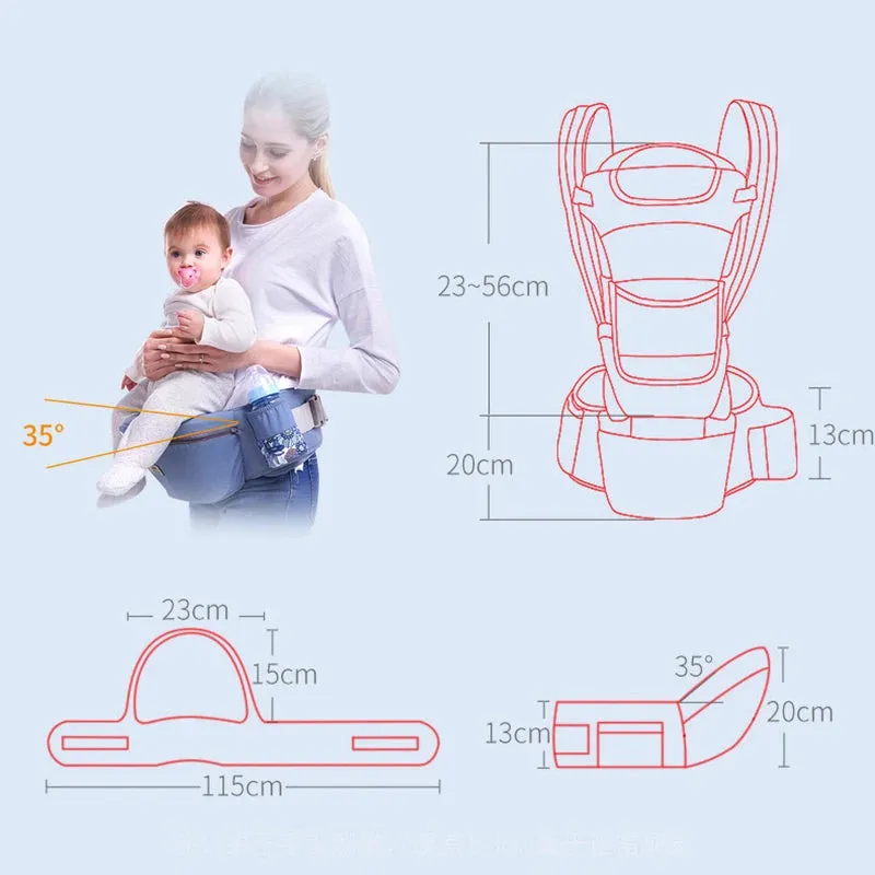 Ergonomic Baby Carrier Backpack Infant Baby Hipseat Carrier Front
