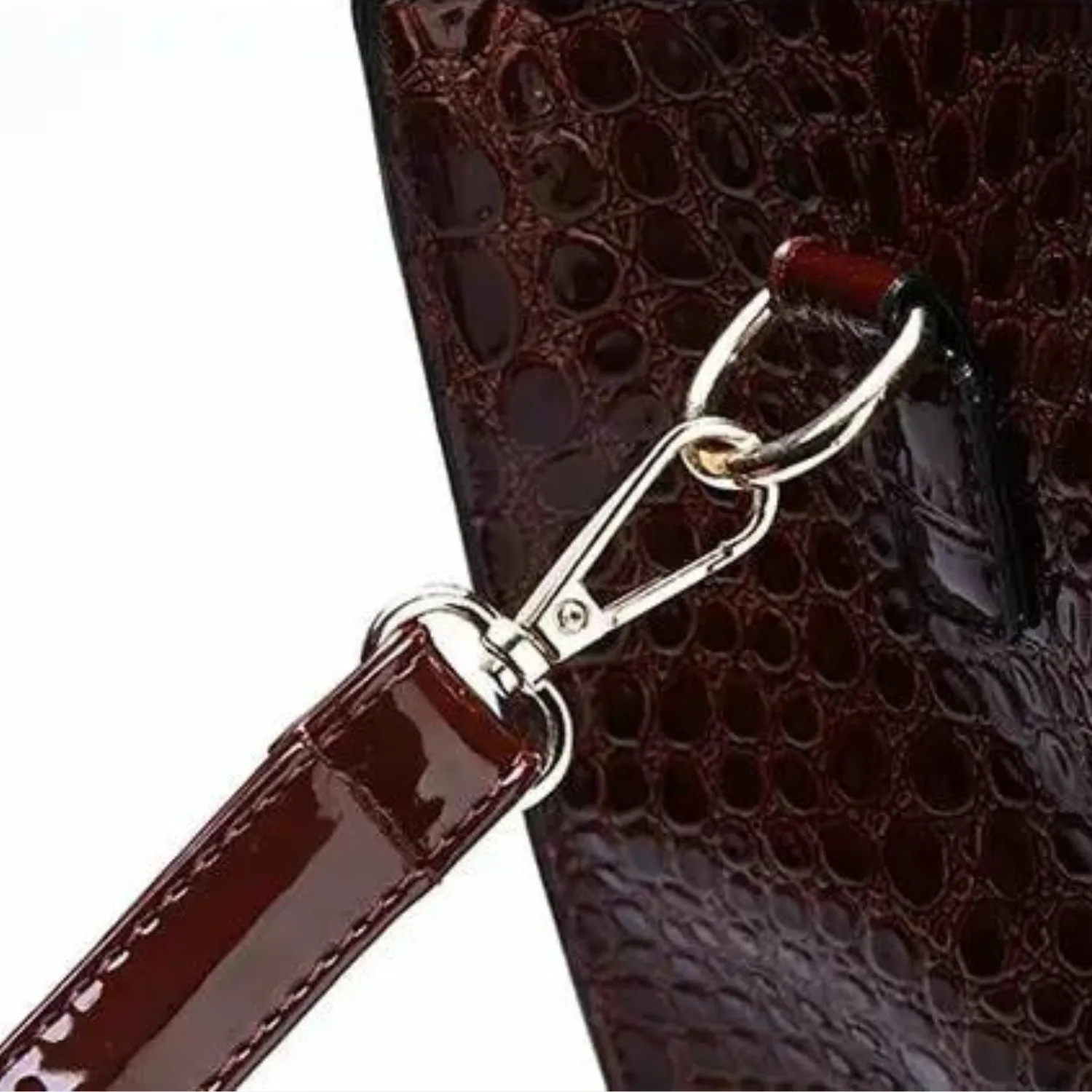 Exotic Crocodile Print Tote Bag