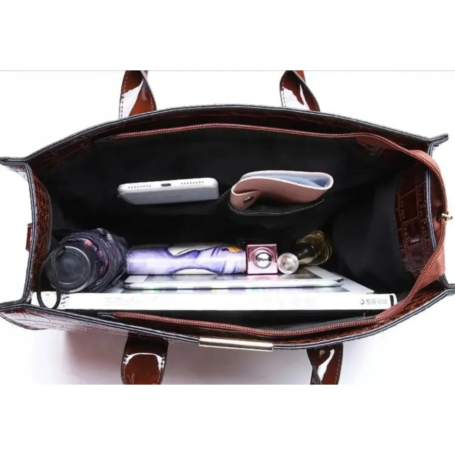 Exotic Crocodile Print Tote Bag