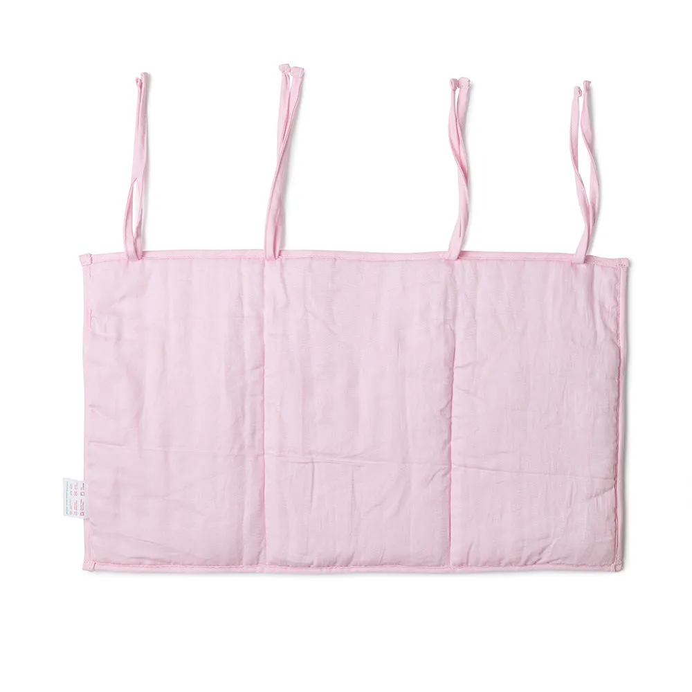 Fancy Fluff Organic Crib Organiser- Rainbow Dreams