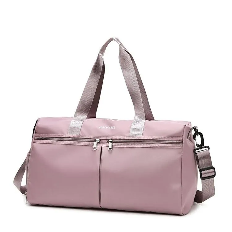 Fashion Fitness Travel Bag Waterproof Shoulder Bags For Women With Independent Shoe Pocket Yoga Gym Handbags