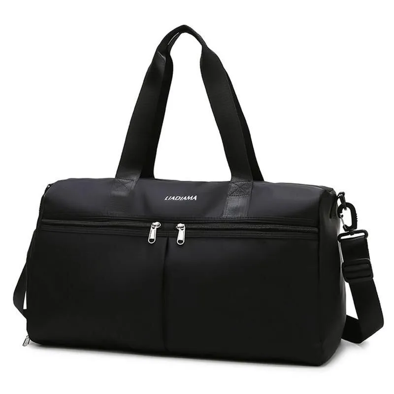 Fashion Fitness Travel Bag Waterproof Shoulder Bags For Women With Independent Shoe Pocket Yoga Gym Handbags